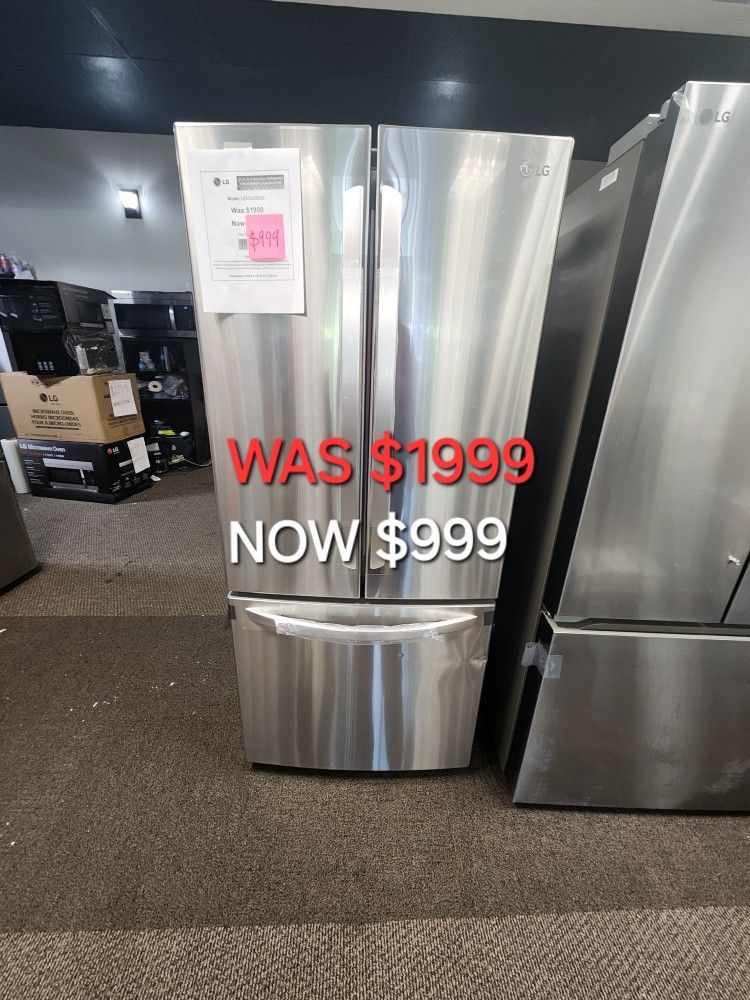 22 Cu Ft. French Door Refrigerator With ICE Maker In Stainless Steel