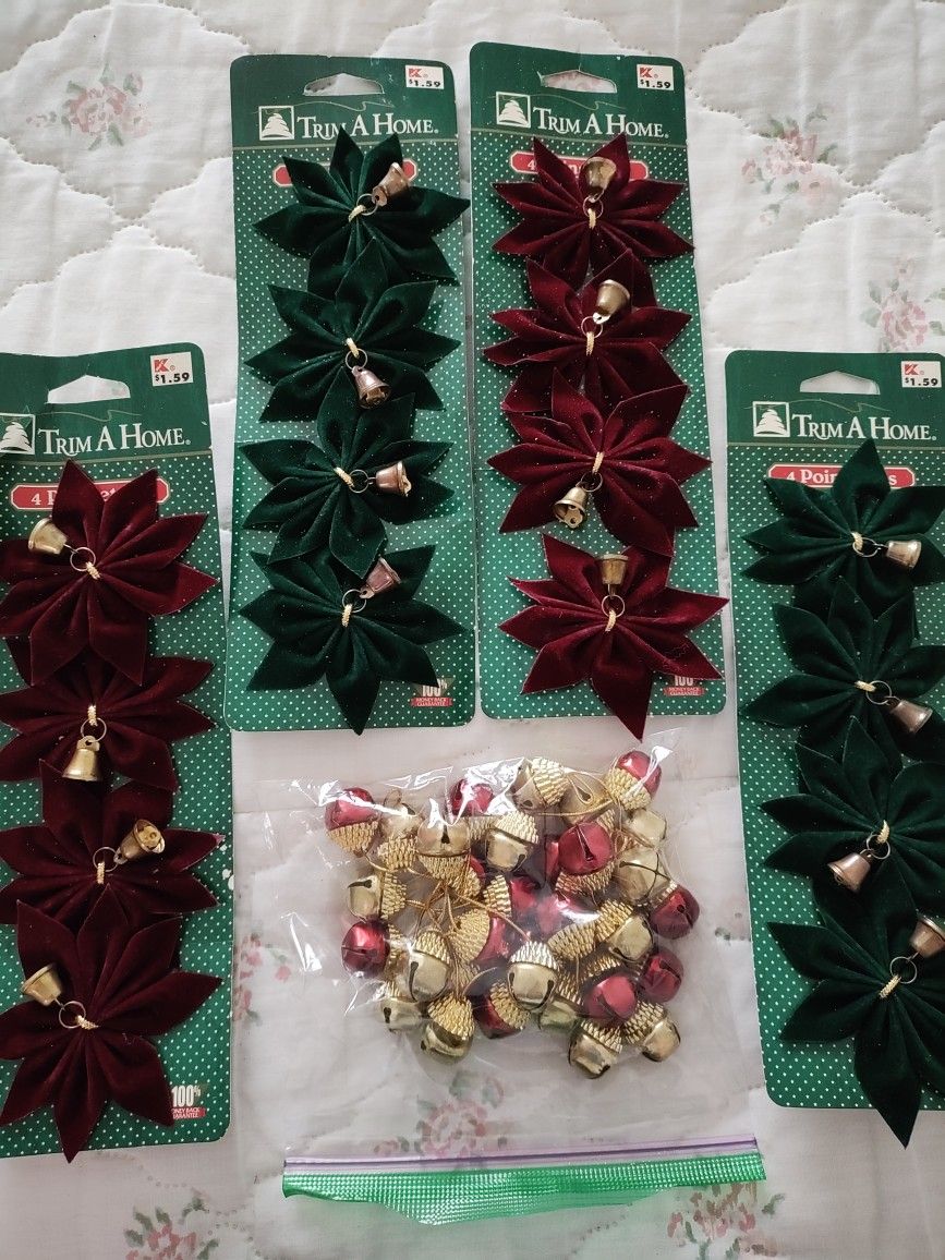 Bows And Bag Of X Mas Bells