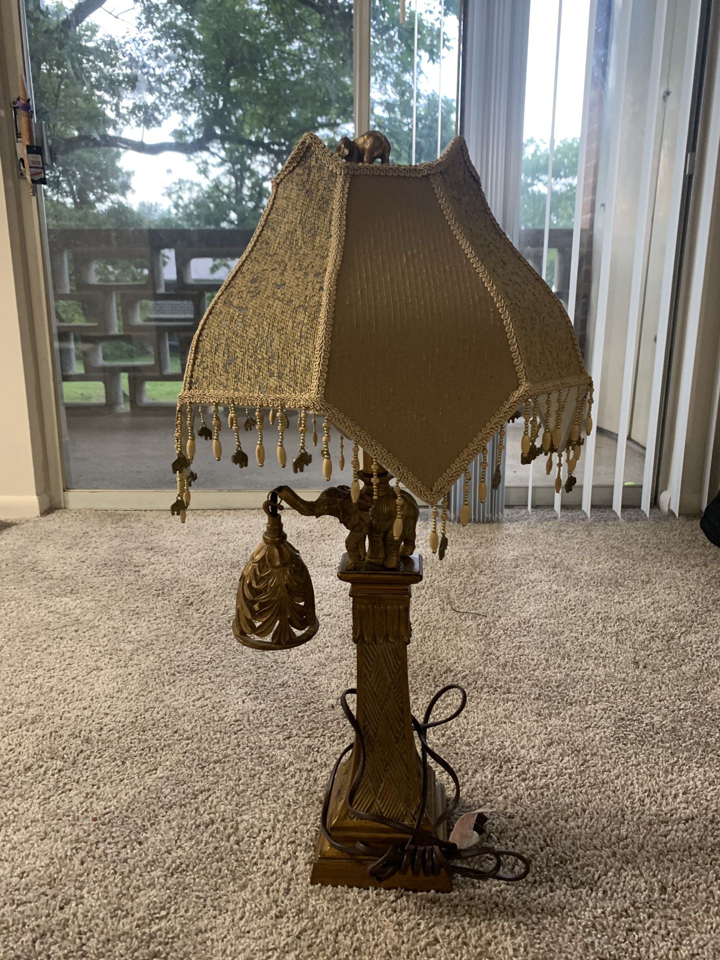 Elephant antique lamp