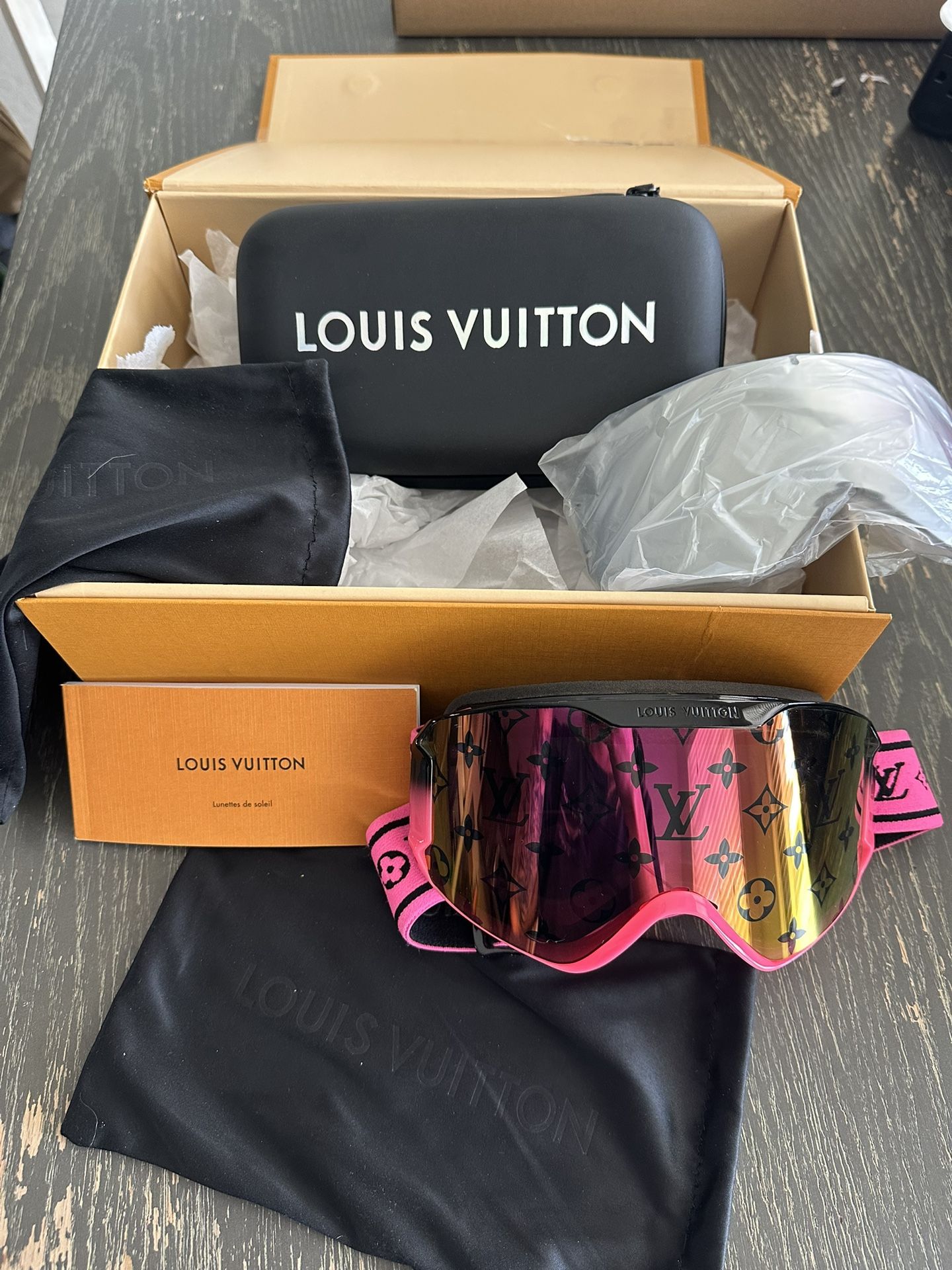Louis Vuitton Snow Mask Neon Pink