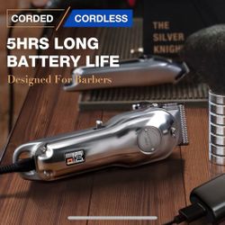 2-3 SUPRENT® PRO Professional Hair Clippers for Men- Hair Cutting Kit & Zero Gap T-Blade Trimmer Combo- Cordless Barber Clipper Set with LED Display f