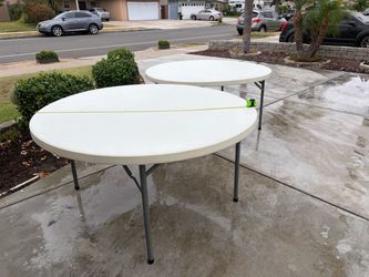 TWO COMSEAT 60 “ party tables