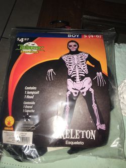 2 Boys Skeleton Costume