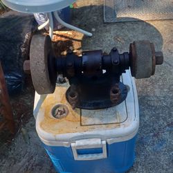 Antique Grinder a #3 dual belt driven grinder cast iron heavy duty