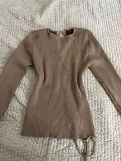 Long Sleeve Beige Shirt