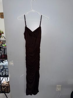 Brown glittery Windsor dress