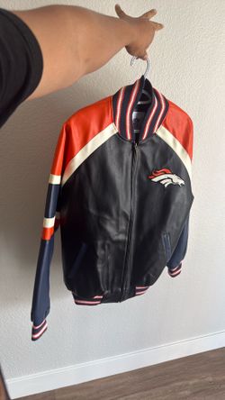 Vintage all leather Broncos Varsity jacket