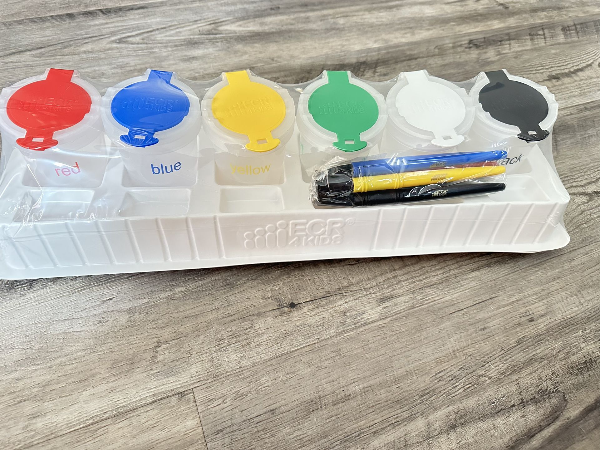 Paint Containers And Brush Set