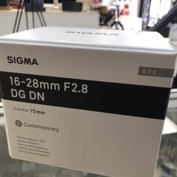 Sigma 16-28 2.8 L Mount