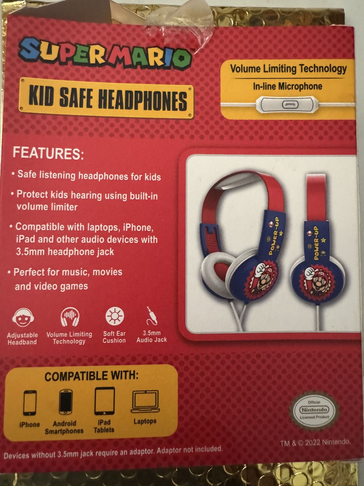 Kids Mario Headphones