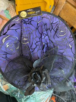 Purple witch hat