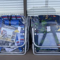 Tommy Bahama Beach Chairs Adjusts To 5 Positions BRAND NEW ! STILL PLASTIC WRAPPED!  $40 EACH. I Have Other Different Patterns ! 