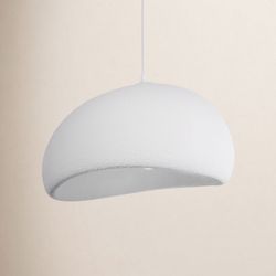 1 - Light Rattan Geometric Pendant