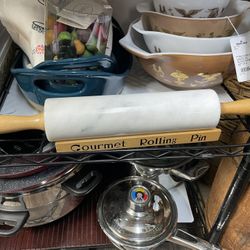 Marble Rolling Pin W/ Stand