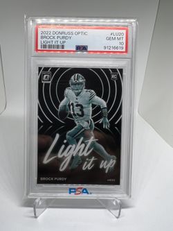 2022 Optic Brock Purdy Light It Up PSA 10