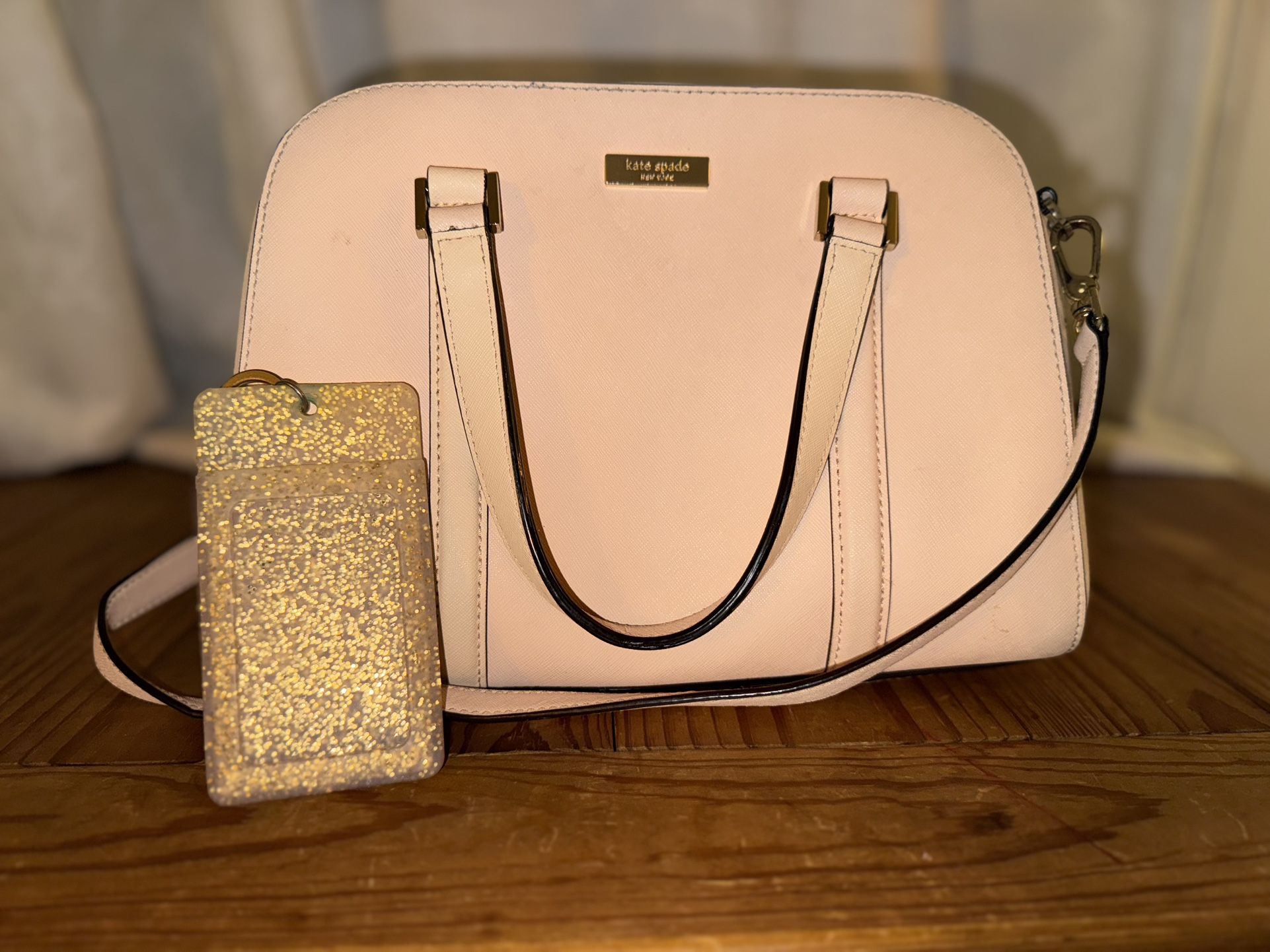 Kate Spade Handbag and Glitter Card Holder Set