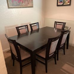 Dining Room Table Six Chairs 