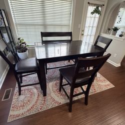 High Top Dining Set w Bench