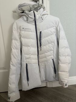 Obermeyer White Insulated Ski Jacket Size 10