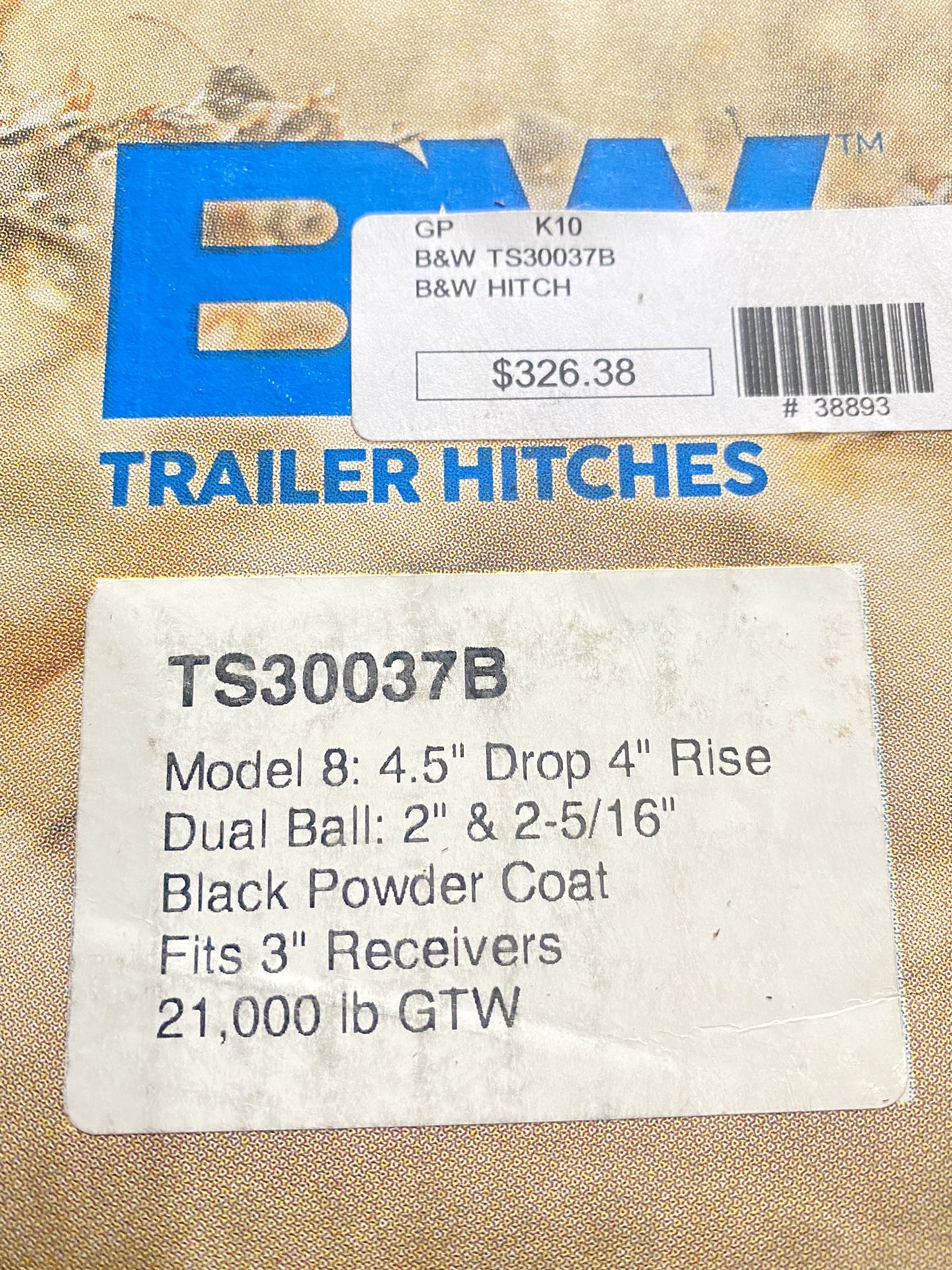 Adjustable Hitch 2” And 2 5/16