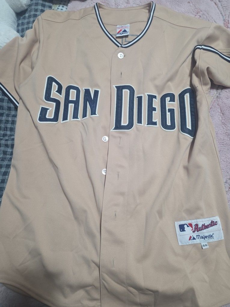 San Diego Padres Greene Majestic Tan Jersey