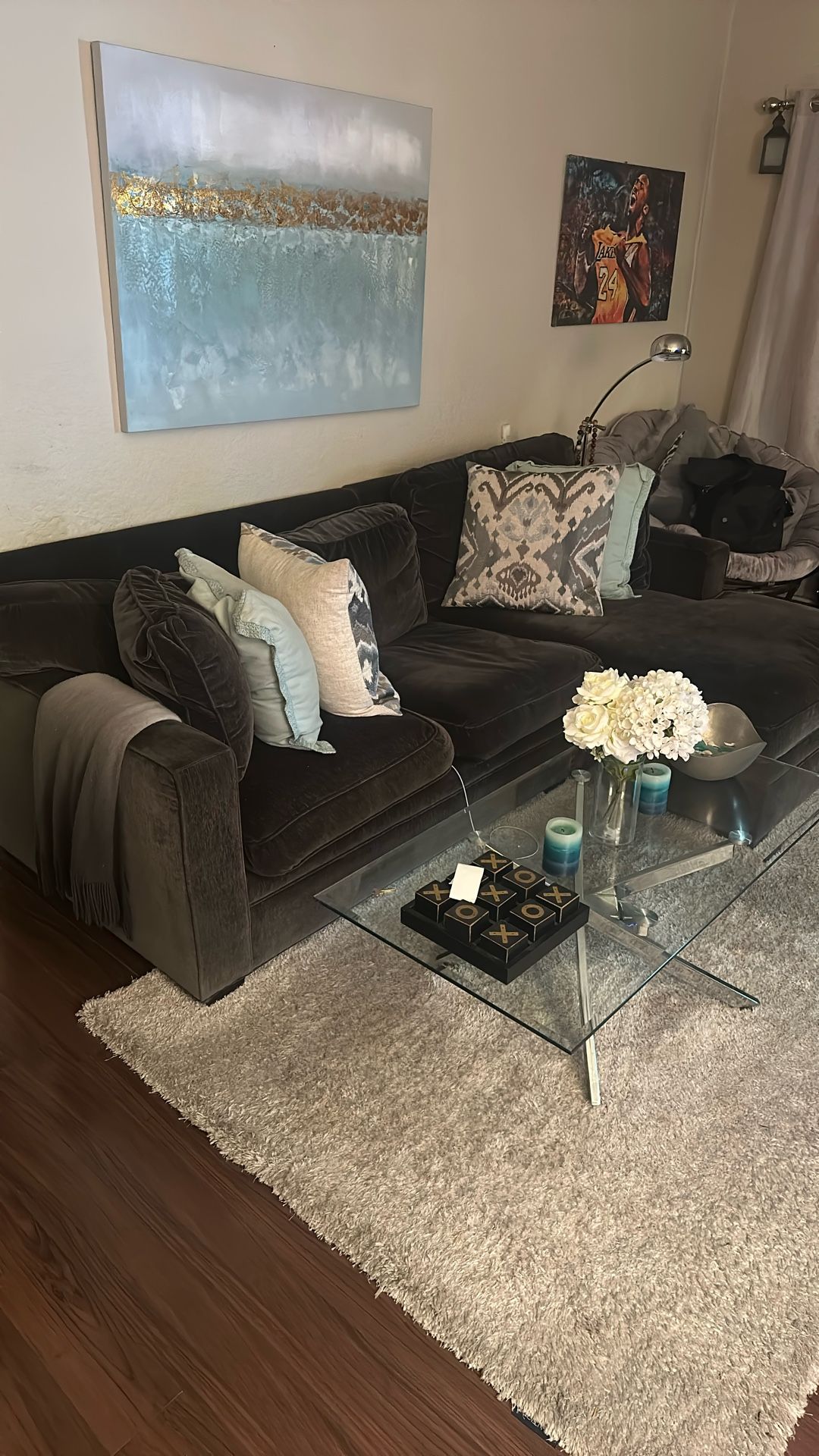 Dark Gray L-Sofa
