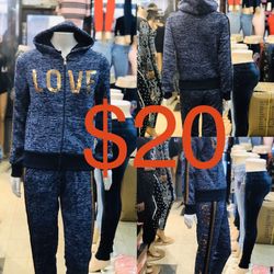 Ladies hoodies sets inside fleece size S to XL WHOESALE & retail