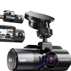 Dash Cam – Front, Interior & Rear (4K + 1080P) – Open Box, Never Used