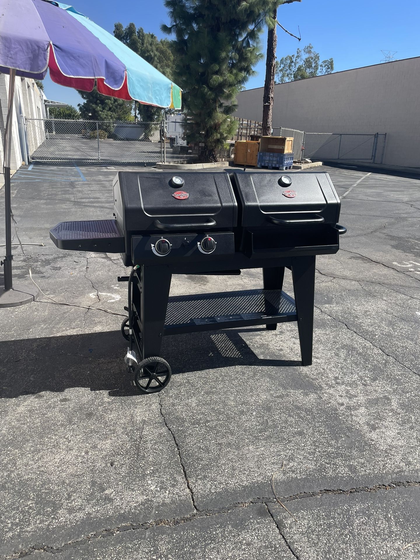 Bbq Grill 2/1 Charcoal And Gas Propane