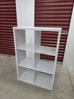 White 6-Cube Storage Organizer / Bookcase Shelf