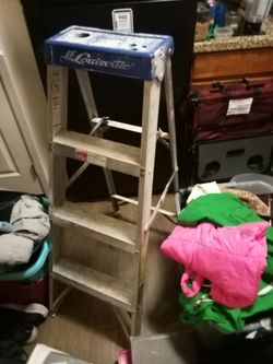Louisville A-frame Ladder-  4 Ft Aluminum Used But In Good Shape 