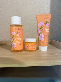 The Spathecary Coastal Capri Bath Set Almond Oil Body Wash, Scrub, Balm