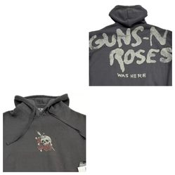 Guns N Roses Was Here Pullover Hoodie Sweatshirt Mens Small,Medium & LargeNew With Tags