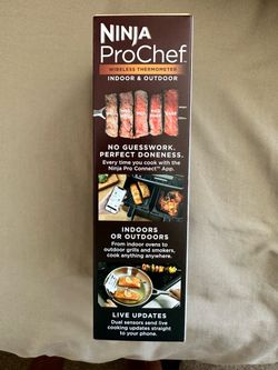 Ninja pro chef wireless thermometer for bbq smoking barbecue cooking