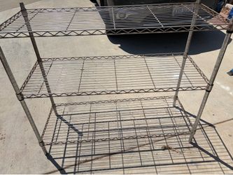 Metal storage shelves 4ft x 18