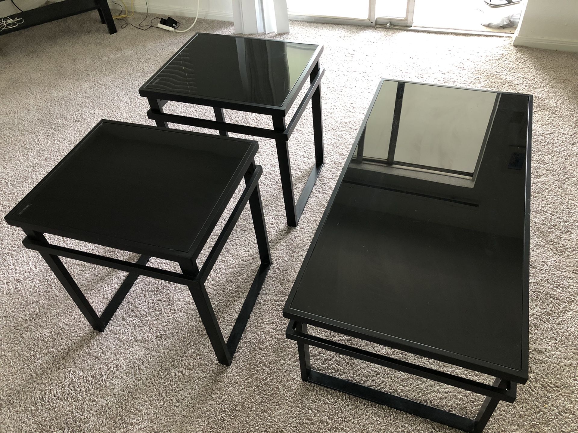 Glass Top Coffee Table Set(Ashley Furnitures)