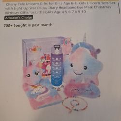Cherry tale unicorn gift set girls ages 4-10