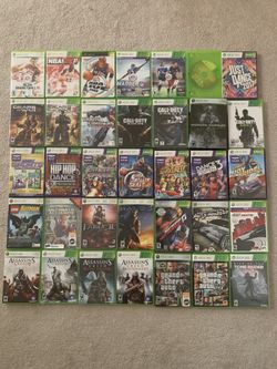 Huge Xbox 360 Game Lot – 36 Games – Sealed, COD, GTA, Kinect
