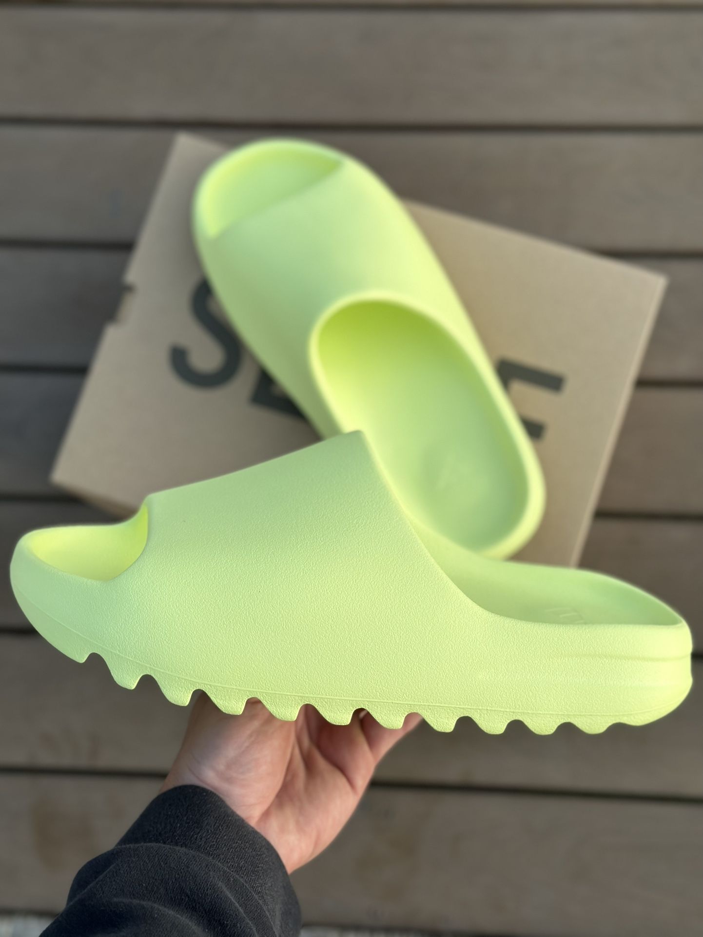 adidas gazelle silver green womens adidas Yeezy Slide Glow Green (2022) (Kids)  YankeeKicks Online