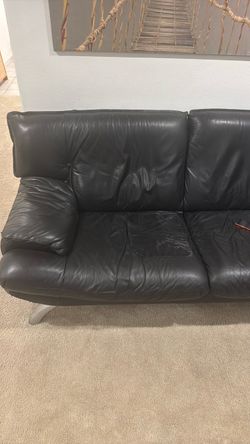3 identical leather couches  FREEE
