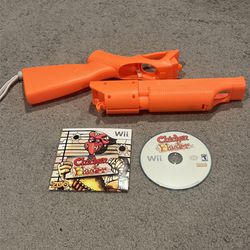 Chicken Blaster (Nintendo Wii, 2009) With Orange Shooter No Manual