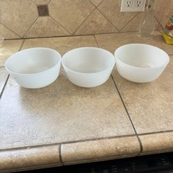 Fire-King Mixing Bowl White Milk Glass