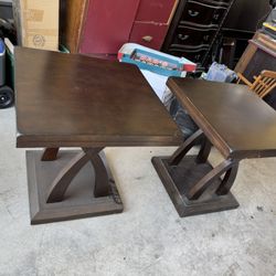 Nice Matching End Tables With Adjustable Base