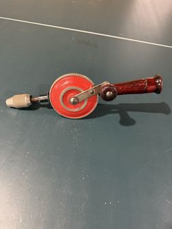 Hand Operated Drill And Bits.