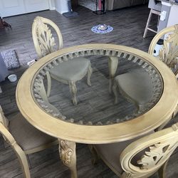 Dining Set With 4 Chairs 