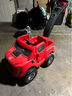 Step2 2-in-1 Ford F-150 Raptor | Kids Ride On Push Car Red