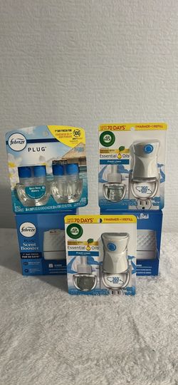 Febreze Plug Scent Booster, Febreze Plug, & Air Wick Scented Oil With Refill