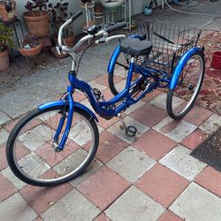Schwinn Meridian Adult Blue Tricycle