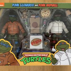 NECA TMNT 2 pack: Punk Leonardo & Punk Raphael