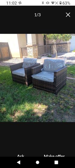 Brand new patio chairs large oversized patio chair set brand new patio furniture outdoor furniture 🆕☑️✅